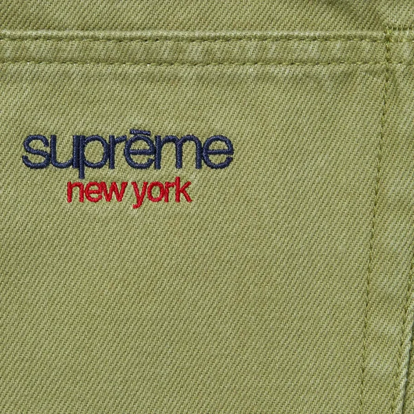 Supreme Baggy Jean - Light Olive (front)