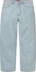 Supreme Baggy Jean - Light Washed Indigo (front)