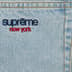 Supreme Baggy Jean - Light Washed Indigo (front)