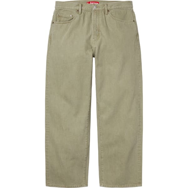 Supreme Baggy Jean - Olive (front)
