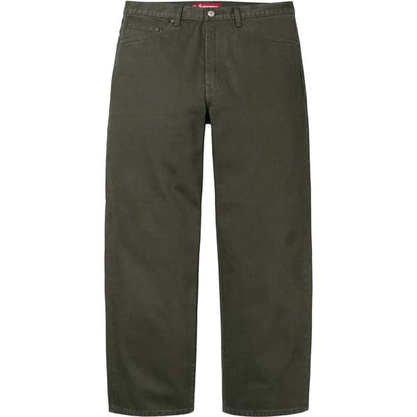 Supreme Baggy Jean - Olive (front)