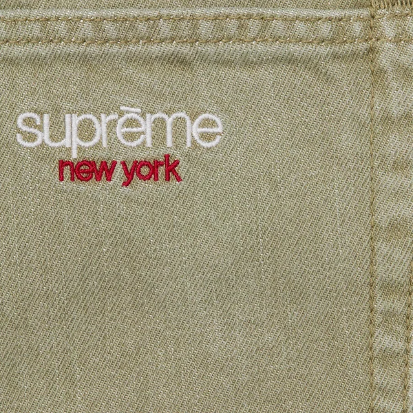 Supreme Baggy Jean - Olive (front)