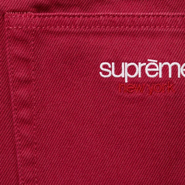Supreme Baggy Jean - Red (front)