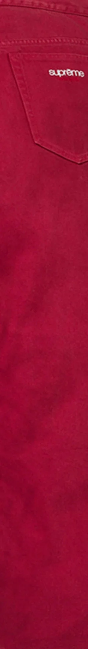 Supreme Baggy Jean - Red (front)