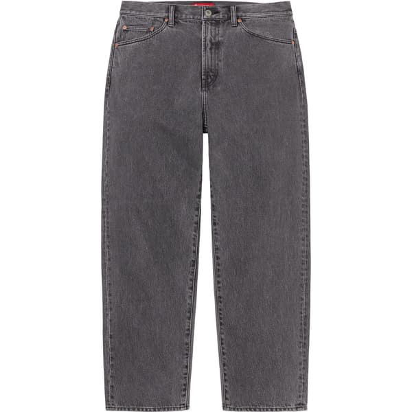 Supreme Baggy Jean - Washed Black (front)