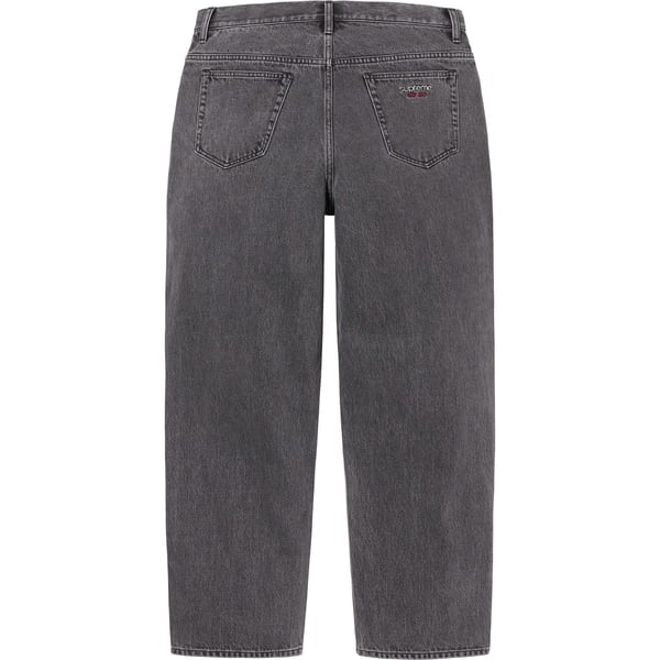 Supreme Baggy Jean - Washed Black (front)