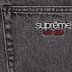 Supreme Baggy Jean - Washed Black (front)