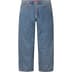 Supreme Baggy Jean - Washed Indigo (front)