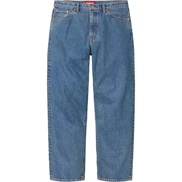 Supreme Baggy Jean - Washed Indigo (front)