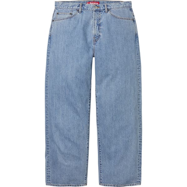 Supreme Baggy Jean - Washed Indigo (front)