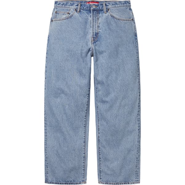 Supreme Baggy Jean - Washed Indigo (front)