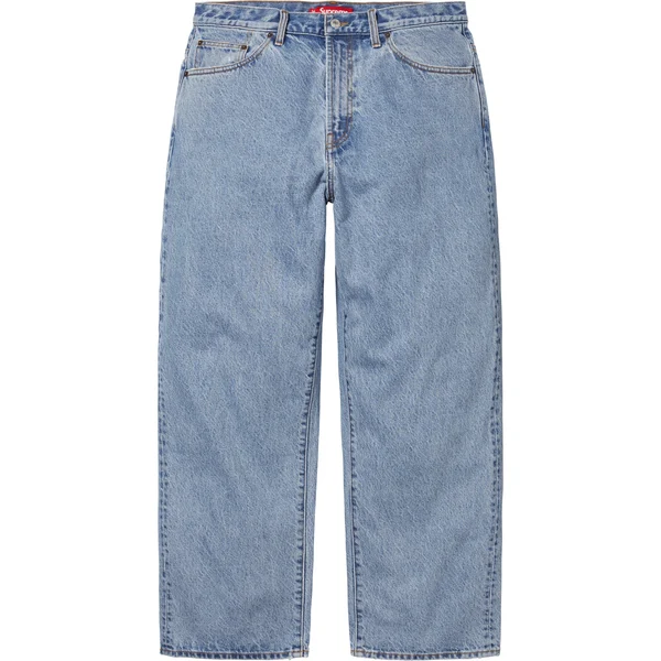 Supreme Baggy Jean - Washed Indigo (front)