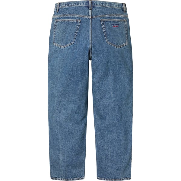 Supreme Baggy Jean - Washed Indigo (front)