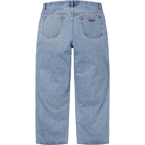 Supreme Baggy Jean - Washed Indigo (front)