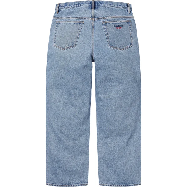 Supreme Baggy Jean - Washed Indigo (front)