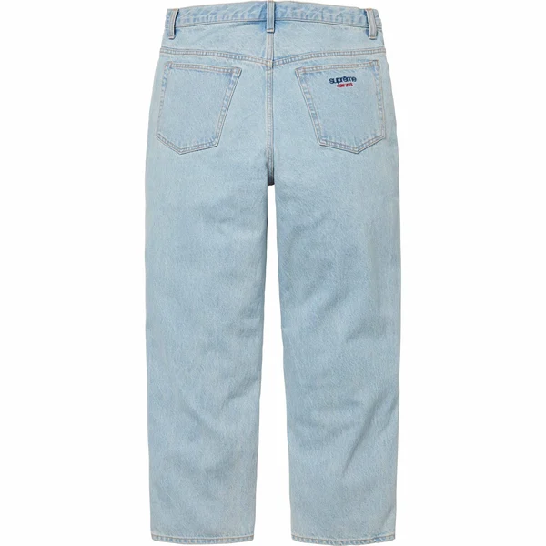 Supreme Baggy Jean - Washed Indigo (front)