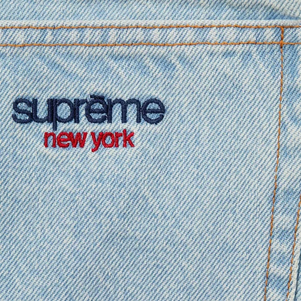 Supreme Baggy Jean - Washed Indigo (front)