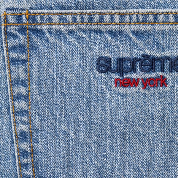 Supreme Baggy Jean - Washed Indigo (front)