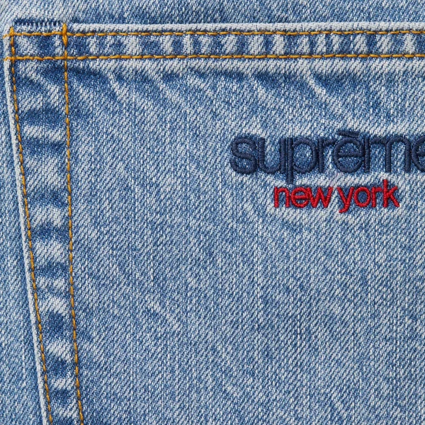 Supreme Baggy Jean - Washed Indigo (front)