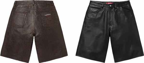 Supreme Baggy Leather Short - Product Image