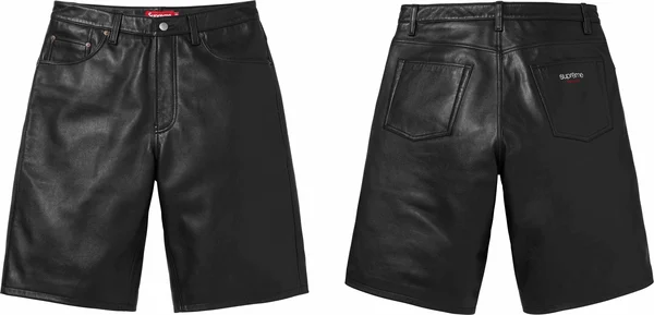 Supreme Baggy Leather Short - Product Image
