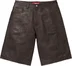 Supreme Baggy Leather Short - Snakeskin (front)