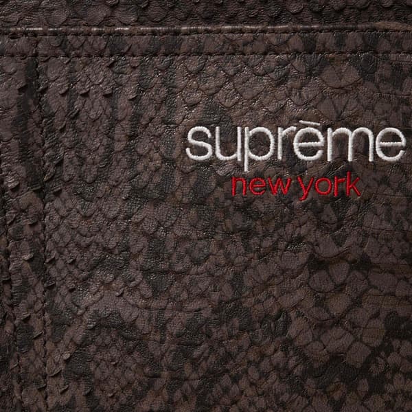 Supreme Baggy Leather Short - Snakeskin (front)