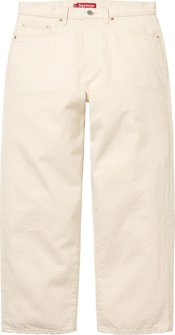 Supreme Baggy Selvedge Jean - Natural (front)