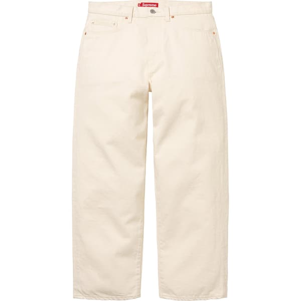 Supreme Baggy Selvedge Jean - Natural (front)