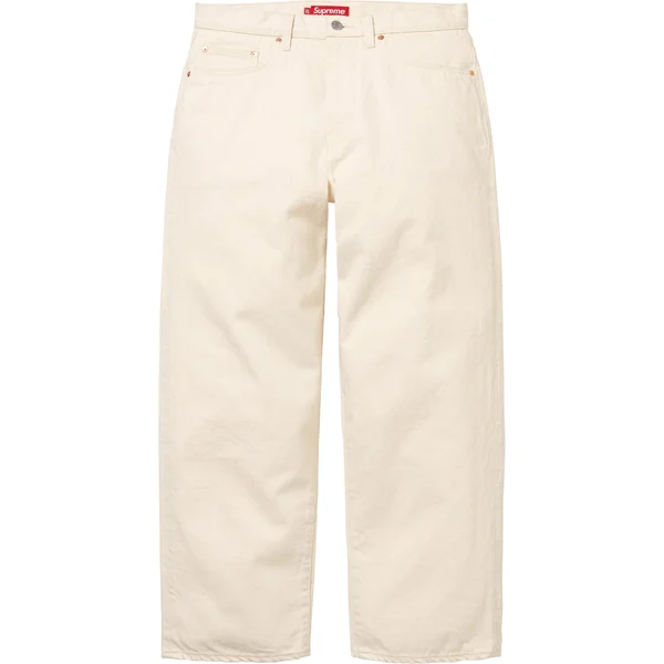 Supreme Baggy Selvedge Jean - Natural (front)