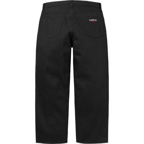 Supreme Baggy Selvedge Jean - Rigid Black (front)