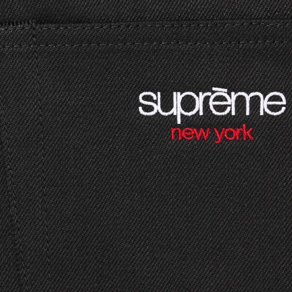 Supreme Baggy Selvedge Jean - Rigid Black (front)