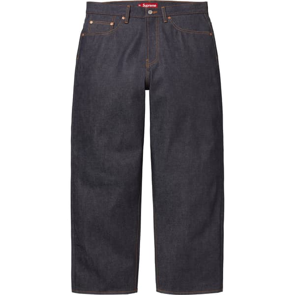 Supreme Baggy Selvedge Jean - Rigid Indigo (front)