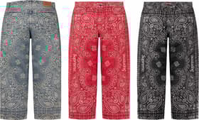 Supreme Bandana Jacquard Baggy Jean