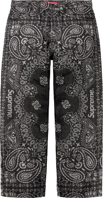 Supreme Bandana Jacquard Baggy Jean