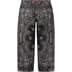 Supreme Bandana Jacquard Baggy Jean - Black (front)