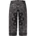 Supreme Bandana Jacquard Baggy Jean - Black (front)