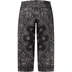 Supreme Bandana Jacquard Baggy Jean - Black (front)