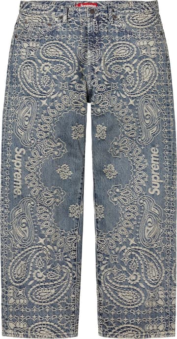 Supreme Bandana Jacquard Baggy Jean