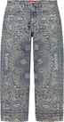 Supreme Bandana Jacquard Baggy Jean - Blue (front)