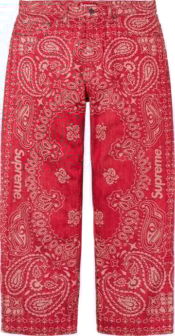 Supreme Bandana Jacquard Baggy Jean