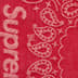 Supreme Bandana Jacquard Baggy Jean - Red (front)