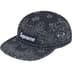 Supreme Bandana Jacquard Denim Camp Cap - Indigo (front)