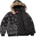 Supreme Bandana Jacquard Denim Hooded Work Jacket - Black (front)