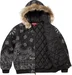 Supreme Bandana Jacquard Denim Hooded Work Jacket - Black (front)