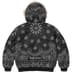 Supreme Bandana Jacquard Denim Hooded Work Jacket - Black (front)
