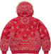 Supreme Bandana Jacquard Denim Hooded Work Jacket - Red (front)