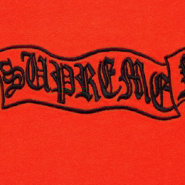 Supreme Banner S/S Top - Orange (front)