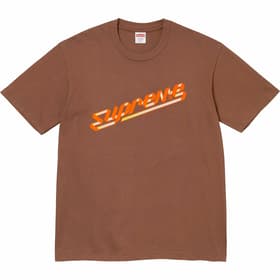 Supreme Banner Tee Brown