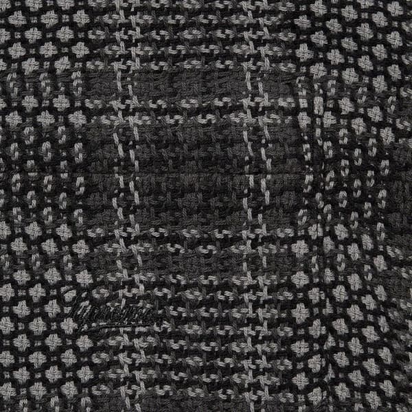 Supreme Basket Weave Plaid Shirt - Black (front)